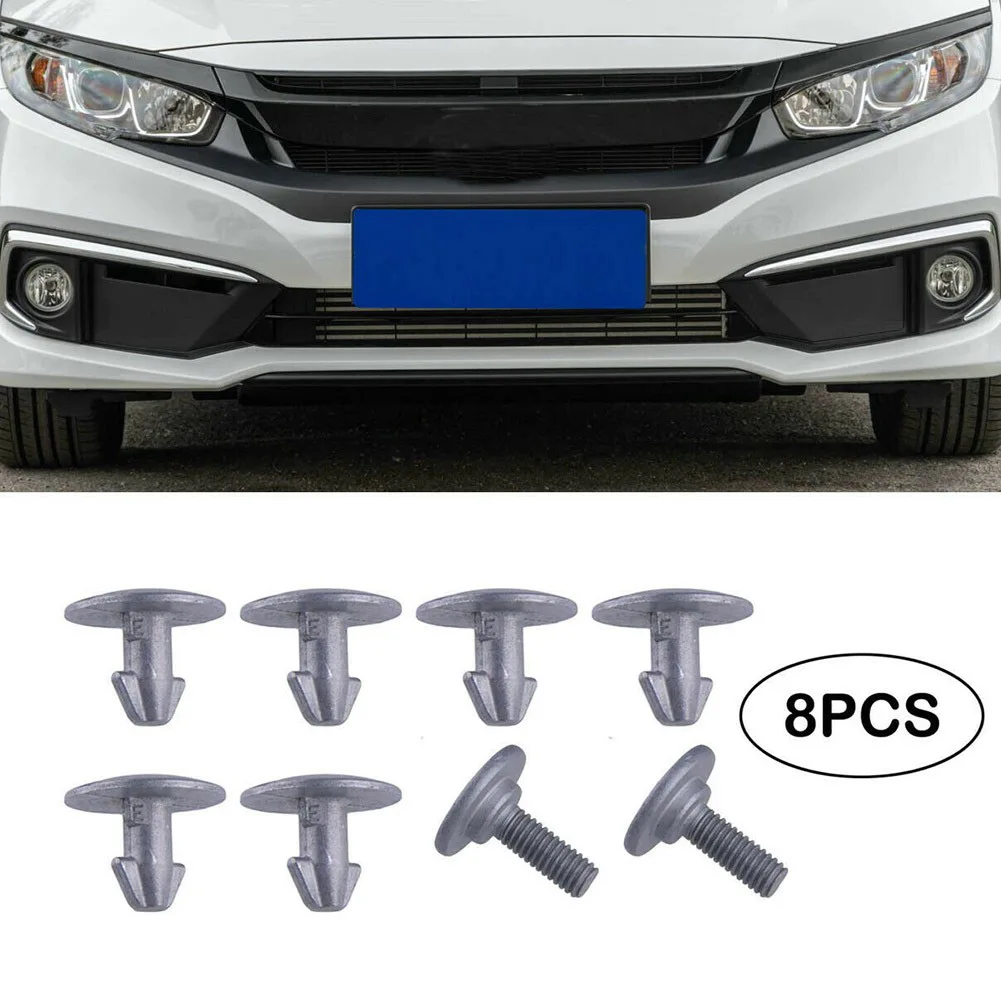 6 Engine For Access Cover Pins + 2 Lower Cover Bolts for Honda For Civic 2017-2020 For Accord 2014-2020 CRV 2017-2020