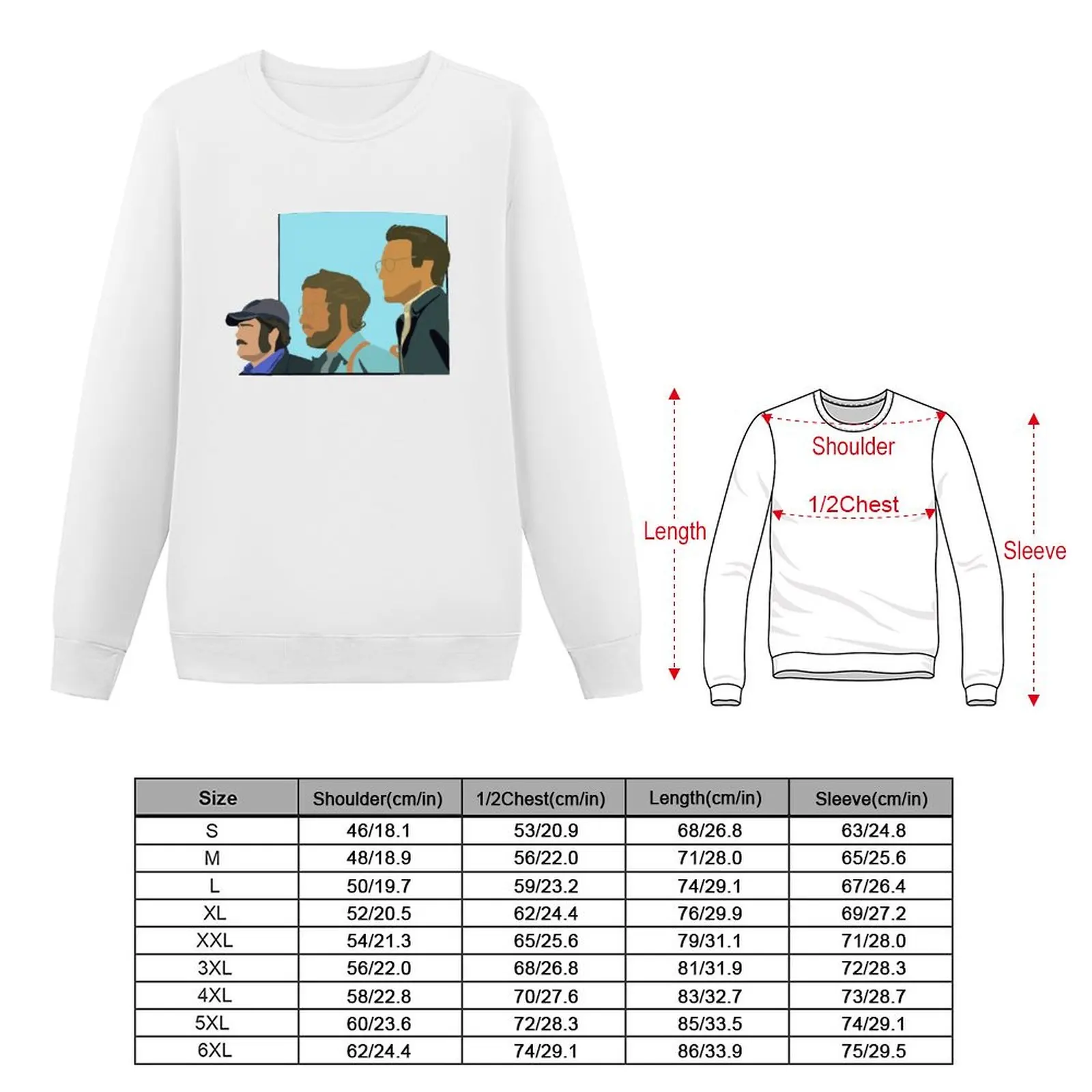 Jaws Silhouette Sweatshirt anime clothes anime clothing sweatshirts for men