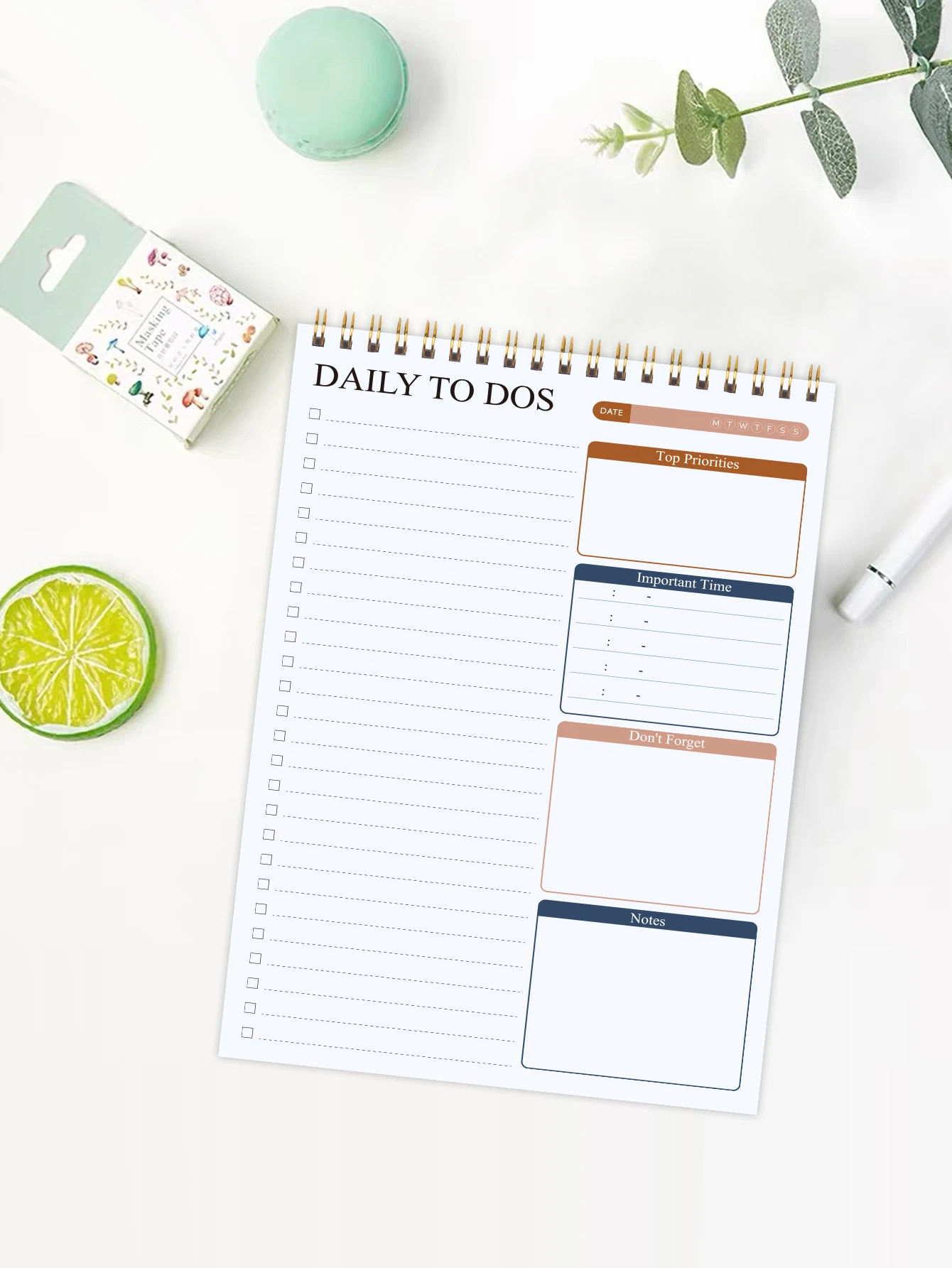 Daily Planner Agenda A5 Notebook Planner Package 50 Day Planner Schedule Stationery School Office Supplies Stationery