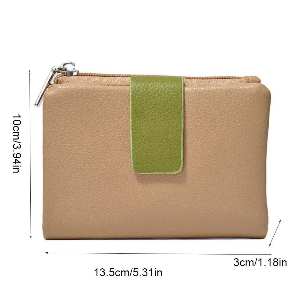 Portable Ultra Thin Two Fold Wallet Short Multi-function Coin Pouch Multi Slot Japanese PU Leather Card Holder Men