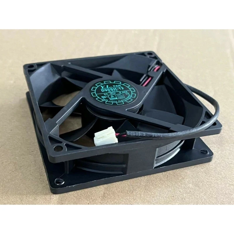 D For Y.L.FAN 90*90*25 12V 0.80A D90SH-12 2 wire chassis cooling fan
