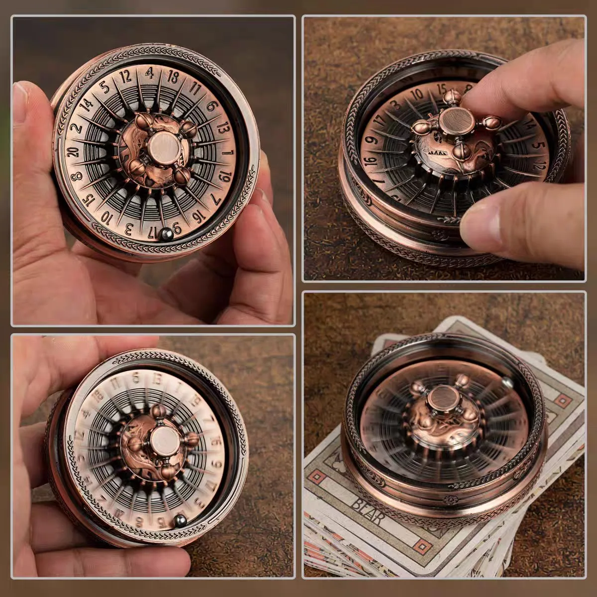 JYEDC Mechanischer Spinner aus Metall, Fidget Spinner, Desktop-Spielzeug zum Stressabbau