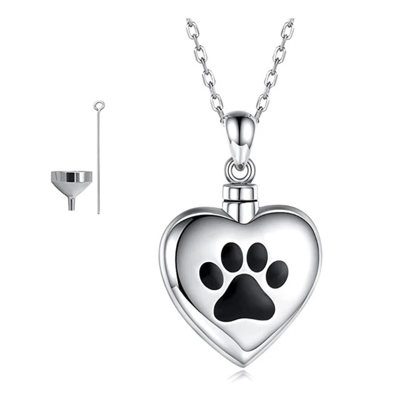 Heart Urn Necklace Set Ashes Mementoes Pet Pendants Pet Memorials Lockets - view 5