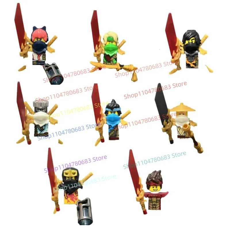 Figurka akcji Moc19 Season Darkened Ninja, model do składania, ozdoba, akcesoria anime, zabawka, prezent, dekoracja, przedmiot kolekcjonerski