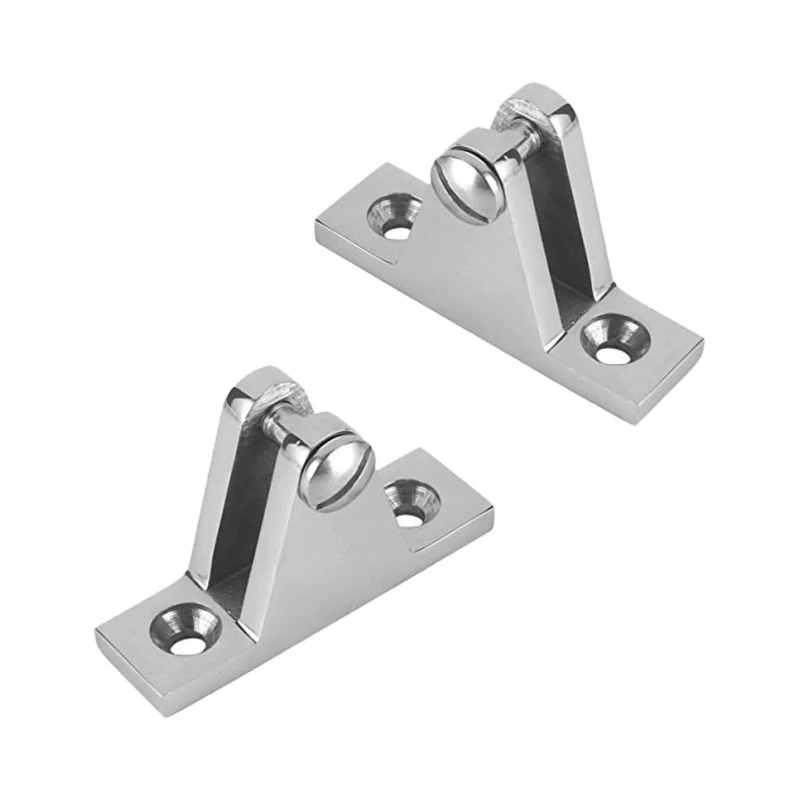 ISURE MARINE Boat Hinge Mount Bimini Top Fitting Hardware 316 Stainless Steel Fitting Deck Hardware 2pcs boat hinge 316 stainless steel strap door window cabinet deck flush mount for marine yacht rvs camper marine drop shipping