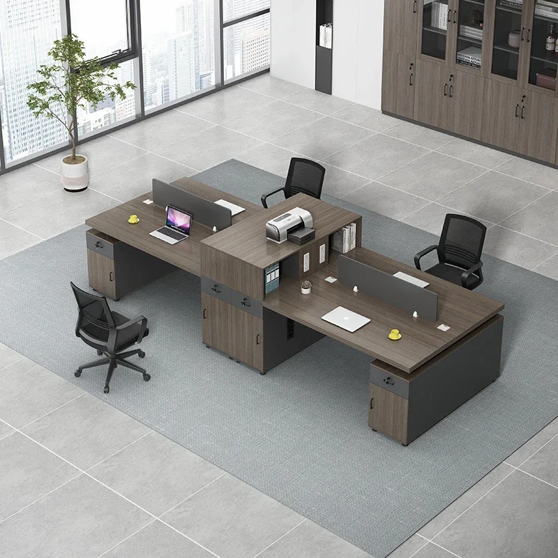 

European Minimalist Office Desk Wooden Computer Aesthetic Multifunctional Luxury Office Desk Display Tavolo Trendy Furniture