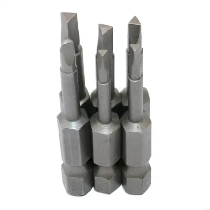 G6KA 50mm Steel Triangular Tip Screw Driver Bit 1/4 Shank for Triangle Screwdr