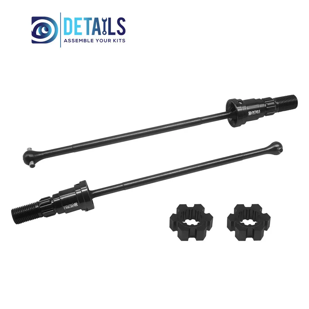 Hobby Details Metalowy Zestaw Wałów Napędowych Do Traxxas Pro Scale Sand FUNCO Samochód 2 szt./zestaw A: Czarny B: Czerwony