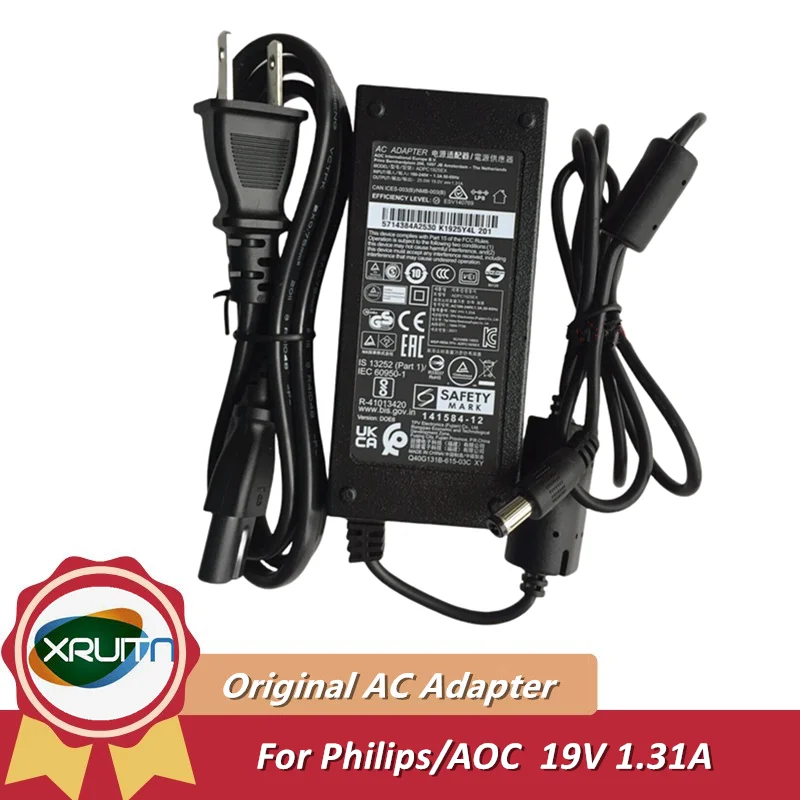 

Original 25W 19V 1.31A AC Adapter ADPC1925EX Charger For Philips /AOC 24B1XHS E2280SWN E2280SWDN Monitor Power Supply ADPC1925