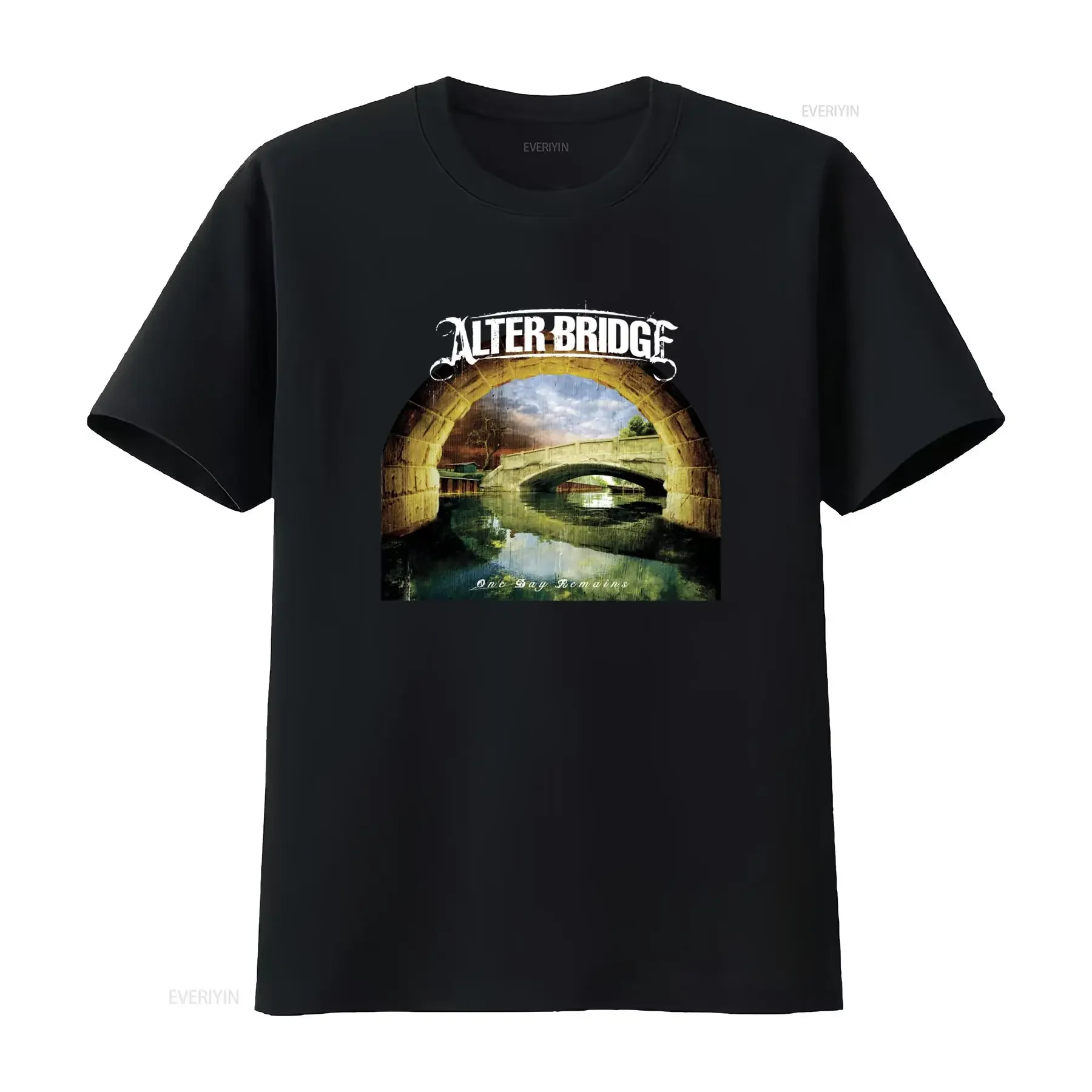 Alter Bridge One Day Remains Rock Band Premium Cotton T Shirt Featuring Mark Tremonti from Creed vintage Washed Stretched
