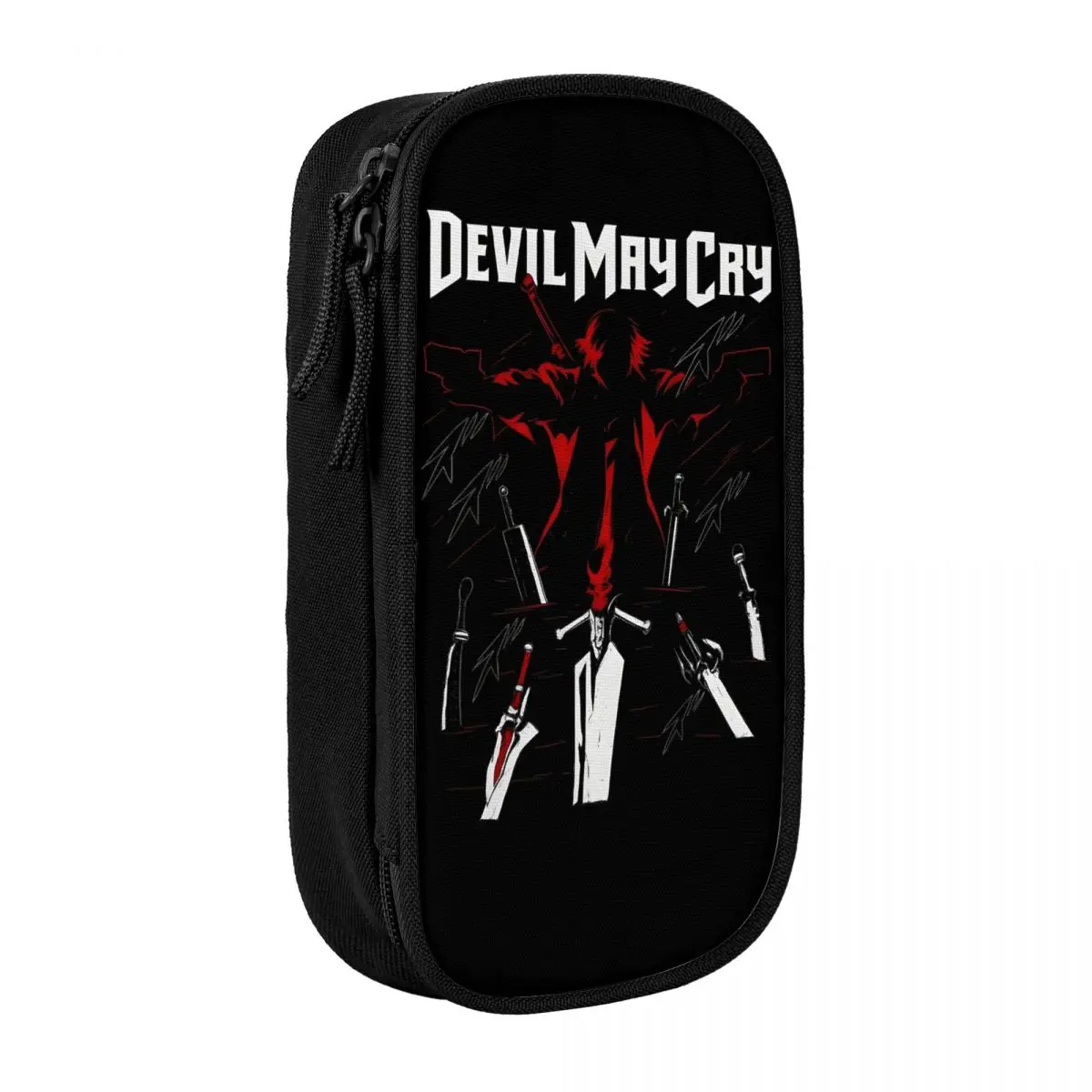 

Прекрасный пенал Devil May Cry, пеналы, коробка для ручек для студентов, большие сумки для хранения, школьные принадлежности, канцелярские принадлежности на молнии