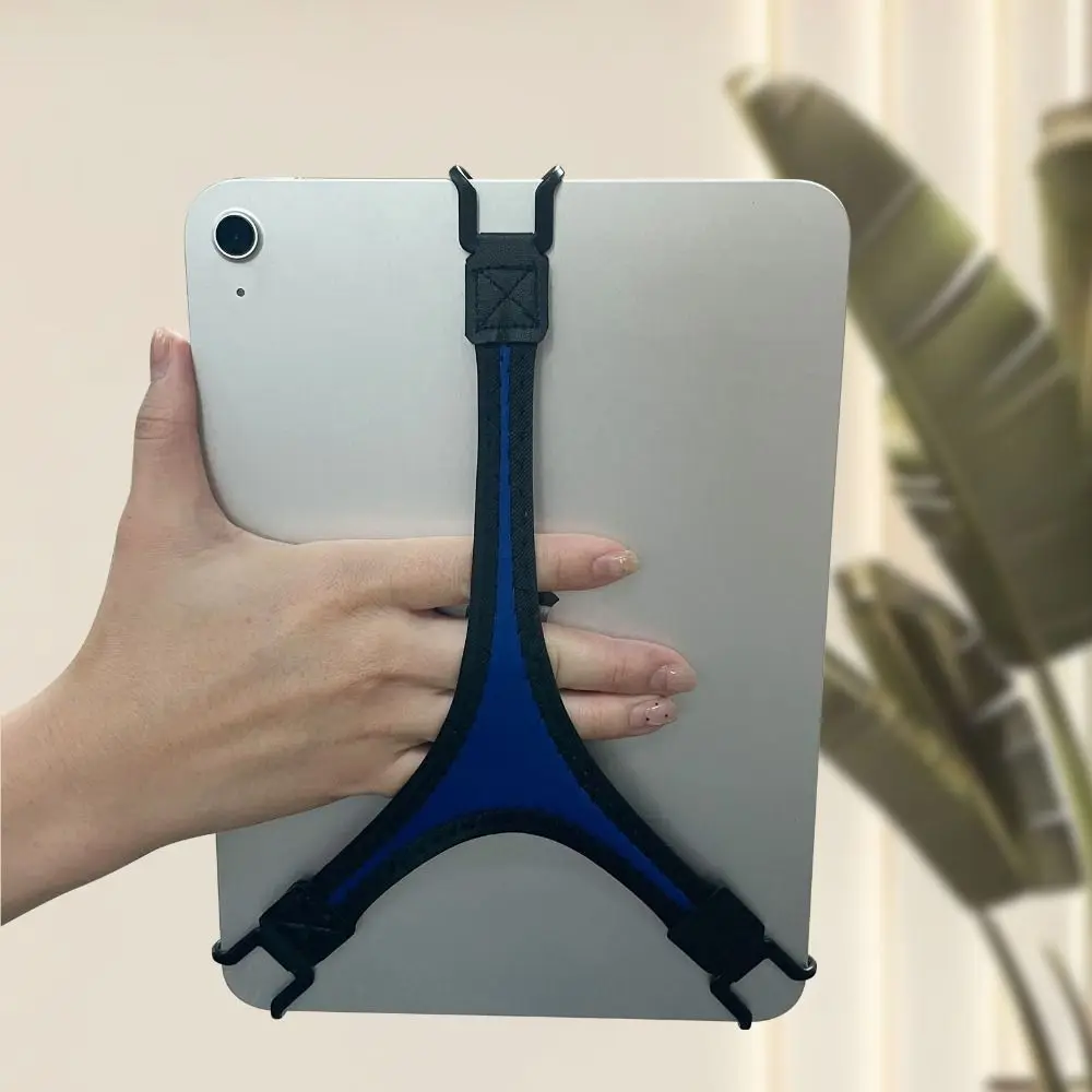 

High-elastic Tablet Hand Strap Holder Non-slip Portable Triangle Securing Strap One-Hand Lightweight for 8-10Inch Tablets