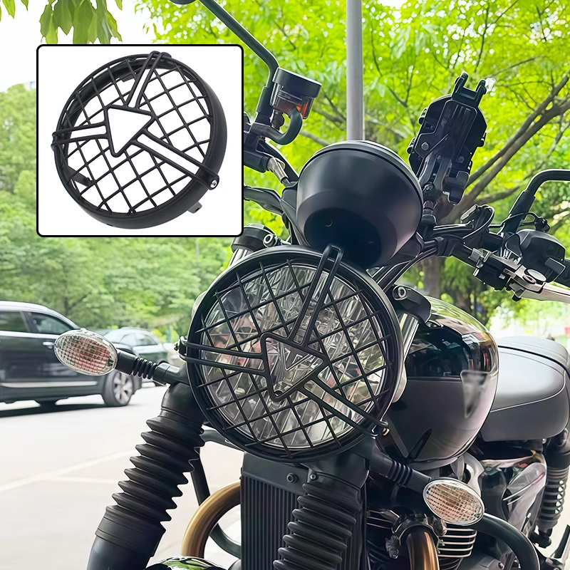 

For speed Twin 900 Scrambler 900 SPEED 900 Bonneville T100 T120 Motorcycle Headlight Protector Headlight Grille Mesh Protector