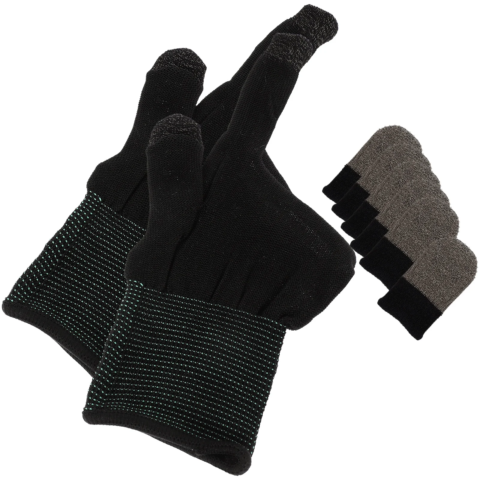 

1Set Touchscreen Game Gloves Breathable Phone Gaming Finger Sleeves Anti Sweat Mobile Finger Covers for Gamers