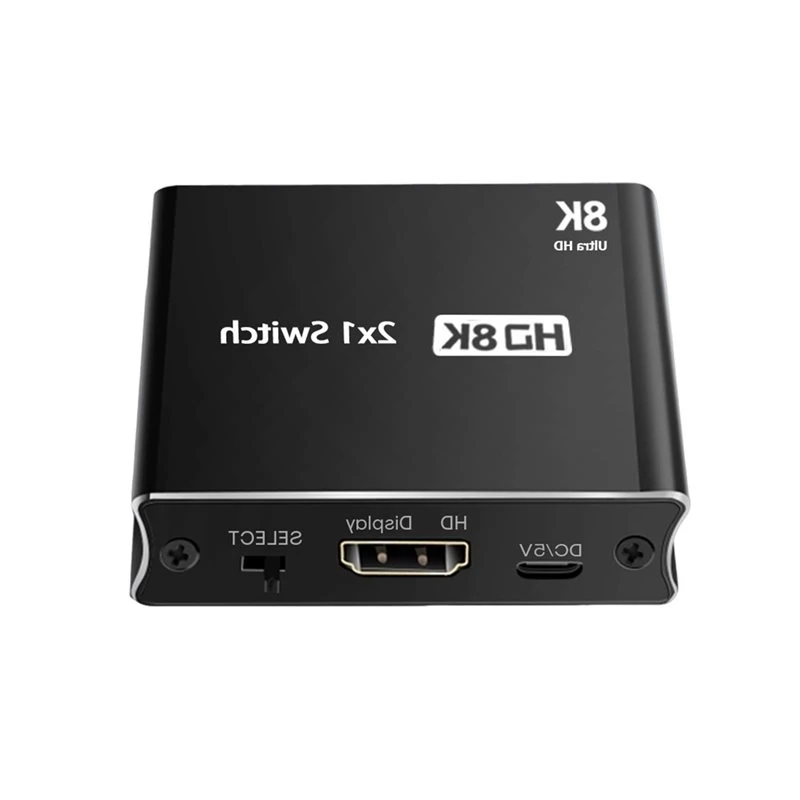 M07K-Video Converter For PS4 For PS5 DVD Camera 8K HDMI-Compatible Switcher 2 In 1 OUT Switcher 4K@ 120Hz 8K@ 60Hz 8K 2X1 Switch