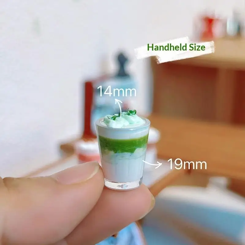 Miniature Dollhouse Vienna Drinks Toys Vivid Pattern 1:12 Scale Accessories for DIY Mini Scene Hobbyists Birthday Present