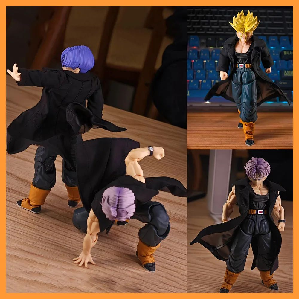 

1/12 Japanese Classic Anime Dragon Ball Torankusu Cloth Long Sleeves Windcoat Sleeveless Vest Windbreack Jacket for 6" Figure