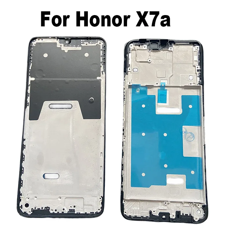 For Huawei Honor X7A Middle Frame Front LCD Frame Bezel Plate Housing Replacement RKY-LX1 RKY-LX2 RKY-LX3