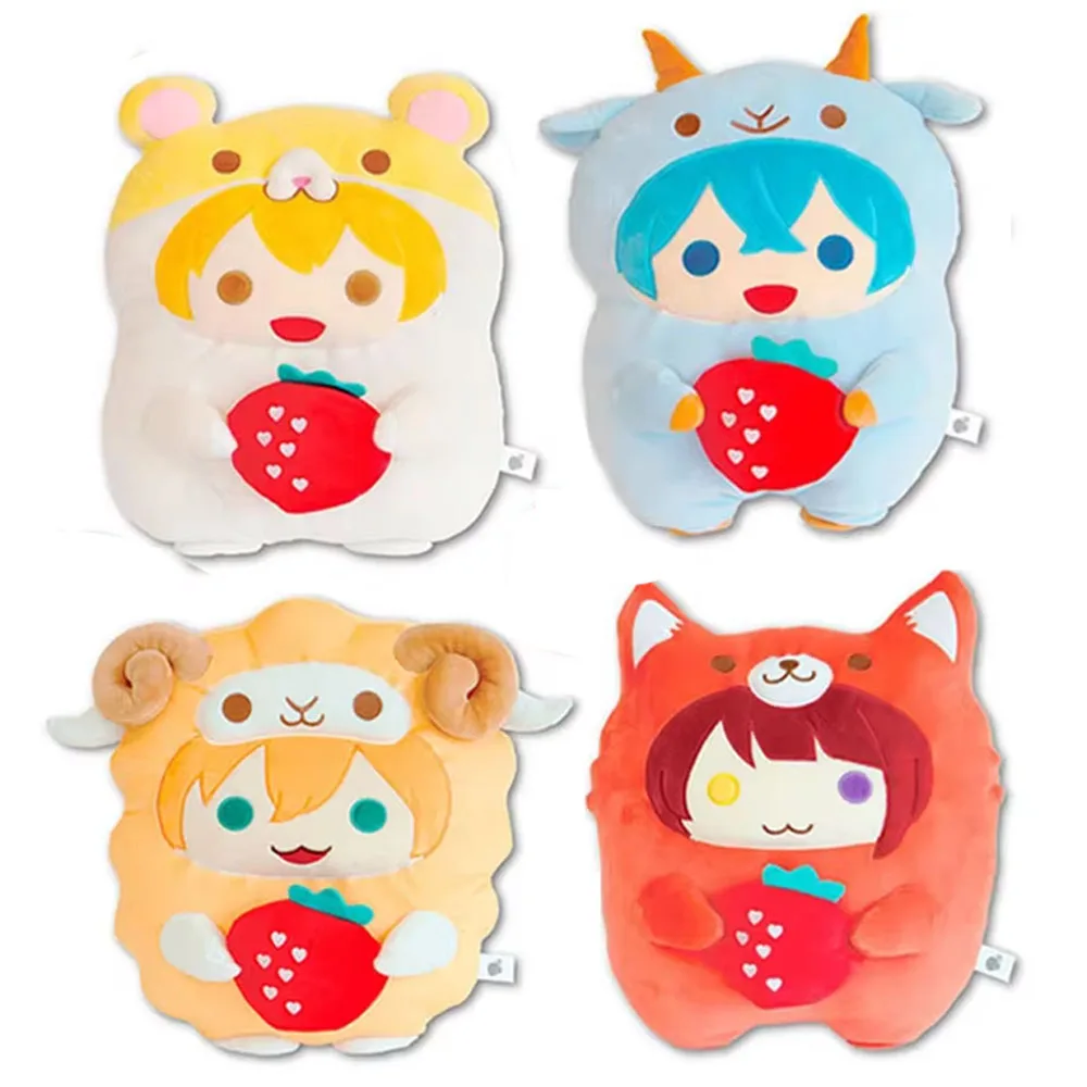 

Cute Japan Anime Strawberry Prince Animal Rinu Jel Root Colon Satomi Big Plush Doll 35cm Stuffed Pillow Cushion Kids Toys Gifts