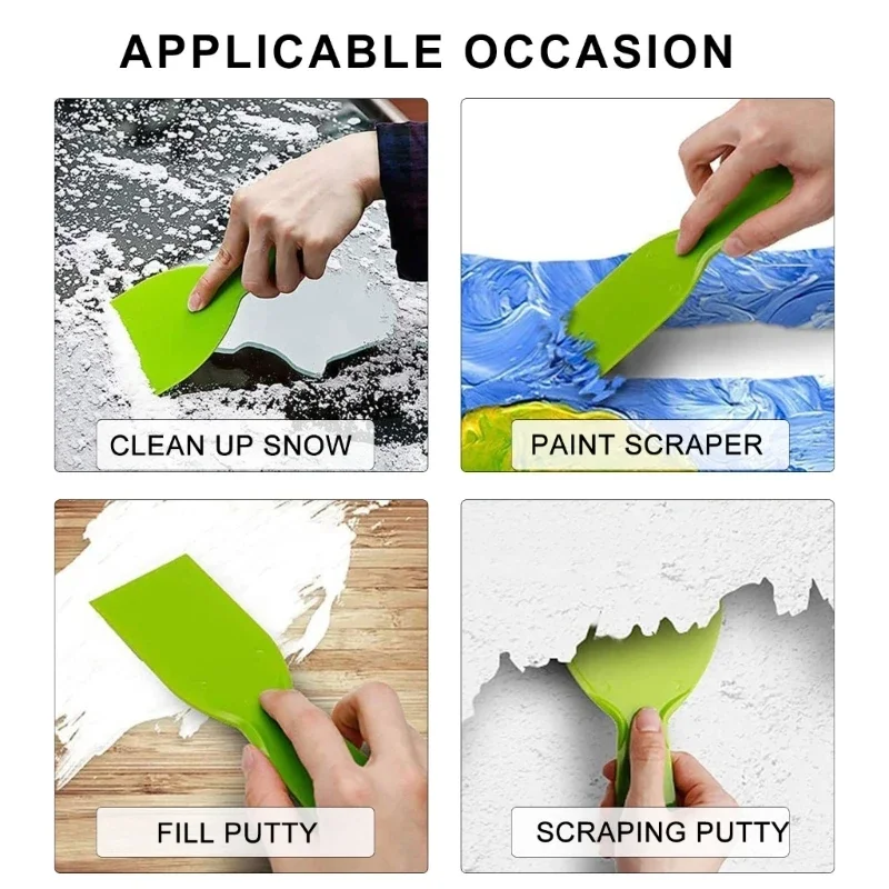 10pcs Putty Shovel Flexible Paint Scraper Tool for Spackling Painting and Cleaning Professional Wall Decoration Hand Tool