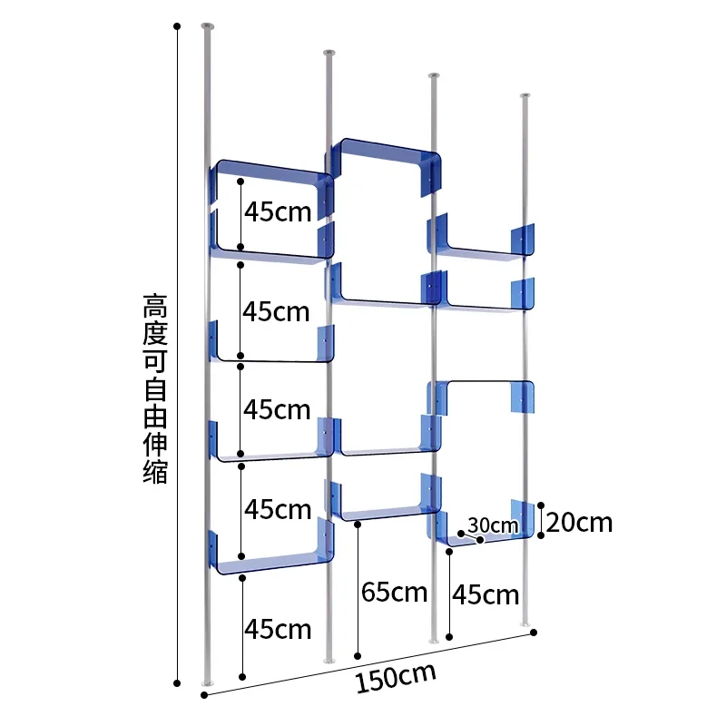 

B Institute Cosmetics Display Shelf Shelf Display Shelf Clothing Store Shoe and Bag Display Cabinet