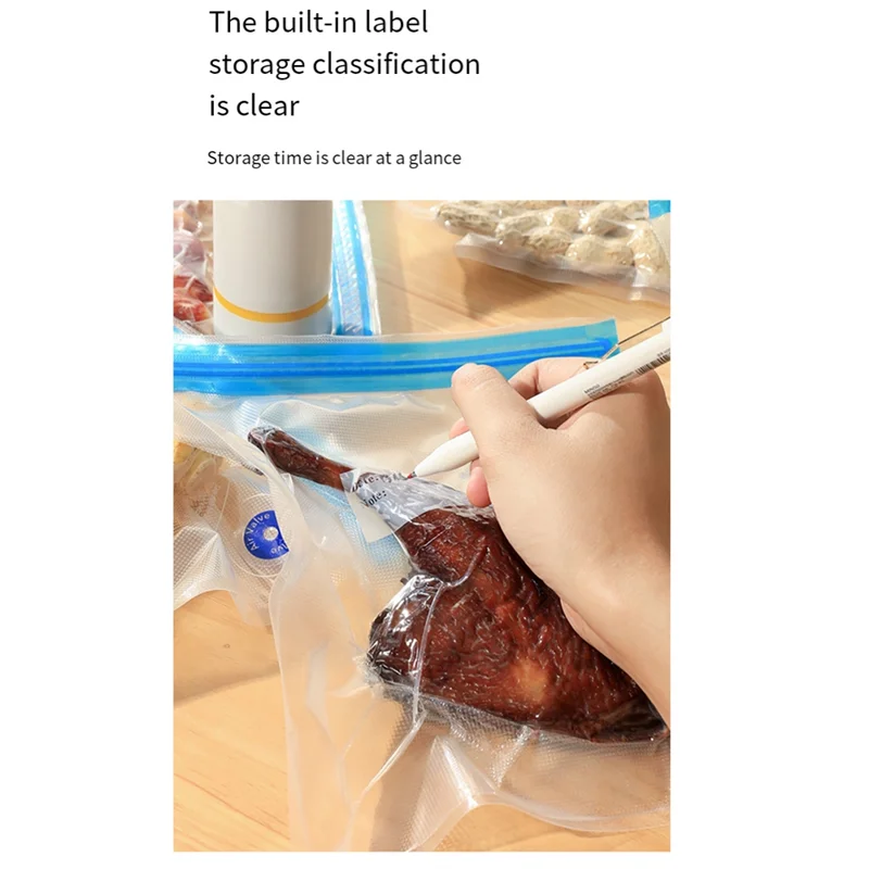 

A76G-Мини-вакуумный упаковщик Портативный USB-аккумуляторный вакуумный упаковщик В комплект входит 10 многоразовых пакетов Идеально подходит для кухни, барбекю и путешествий.