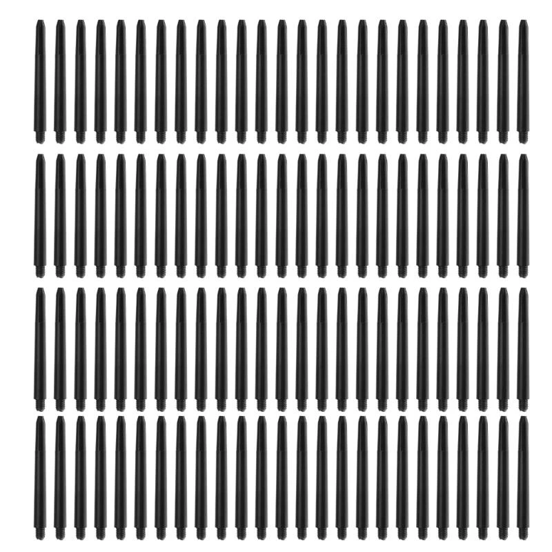

100Pcs Darts Shaft Nylon Plastic Stems Black Corner Short Stems