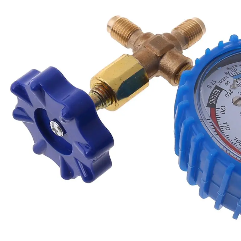 220PSI 500PSI Air Conditioning Refrigerant Recharge Pressure Gauge Manometer