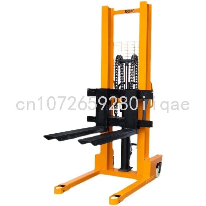 Hydraulic Stacker Manual Electric Loading and Unloading Truck 1 Ton 2T Hydraulic Forklift Lift Brick Stacker