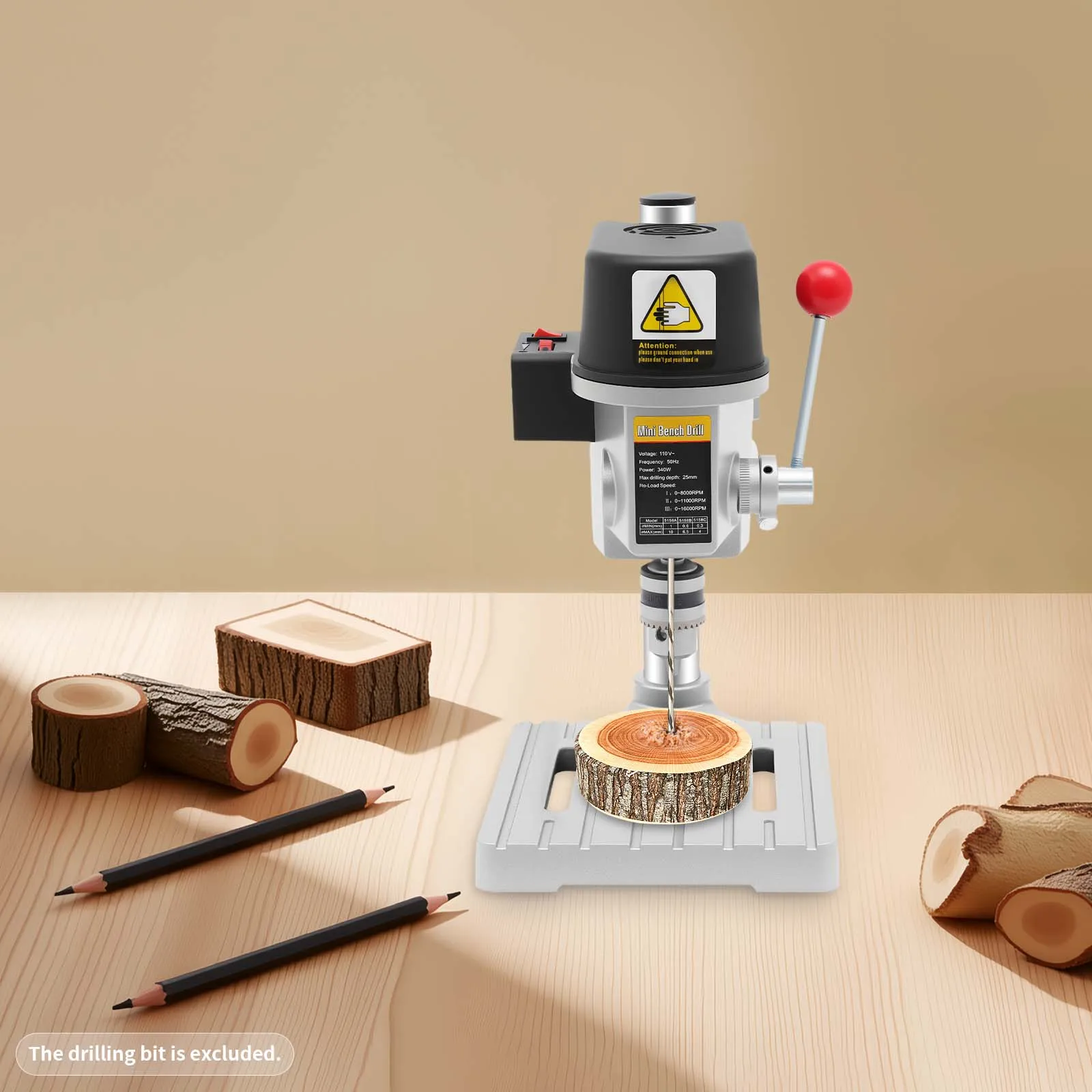 Mini perceuse d'établi presse 340W 110V, Mini perceuse de Table filaire, perceuse d'établi Portable, perceuse d'établi Portable