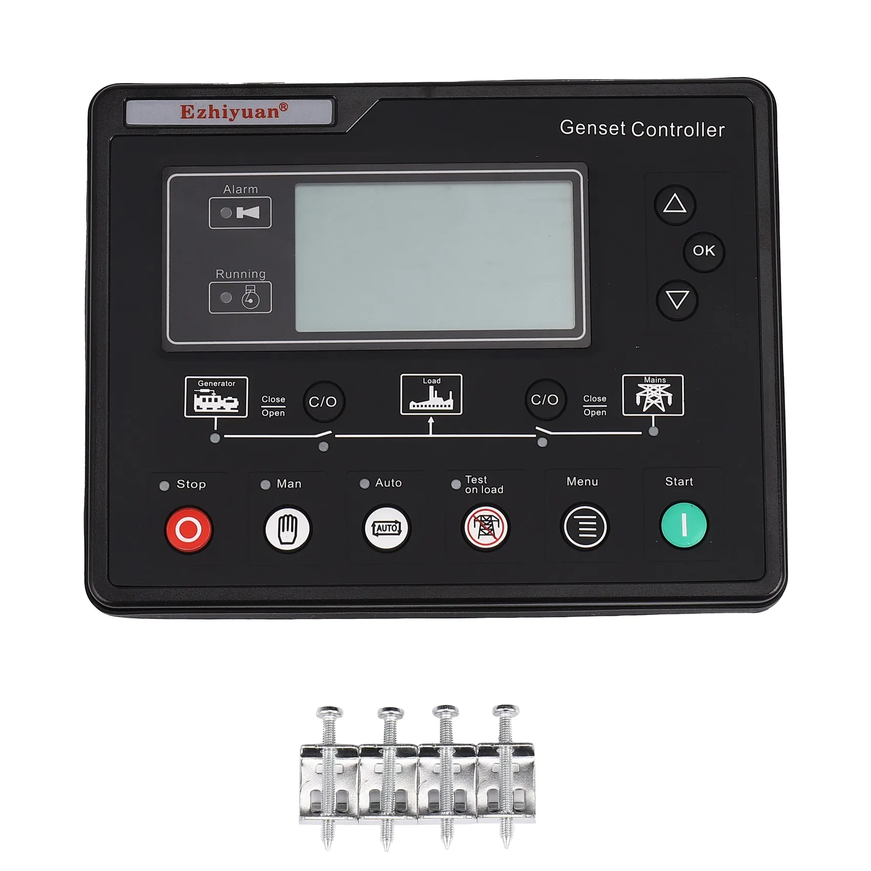 

SL6120U Generator Set Controller LCD Automatic Start Genset Control Box Terminal Charge Panel Alternator Part 6120