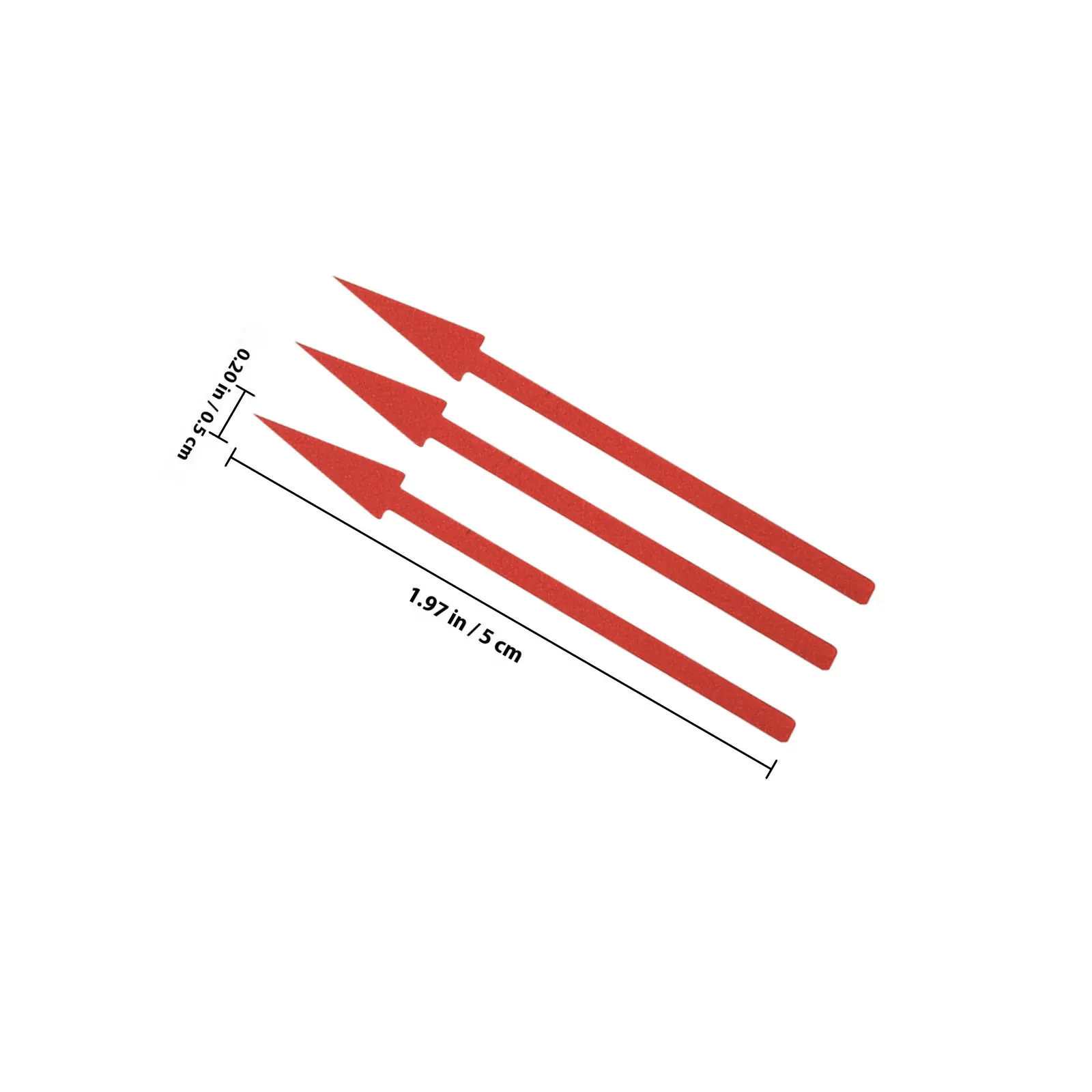 100Pcs Instrument Panel Arrow Stickers Waterproof Adhesive Directional Sign for Pressure Gauge Instrument Panel Mark Sticker