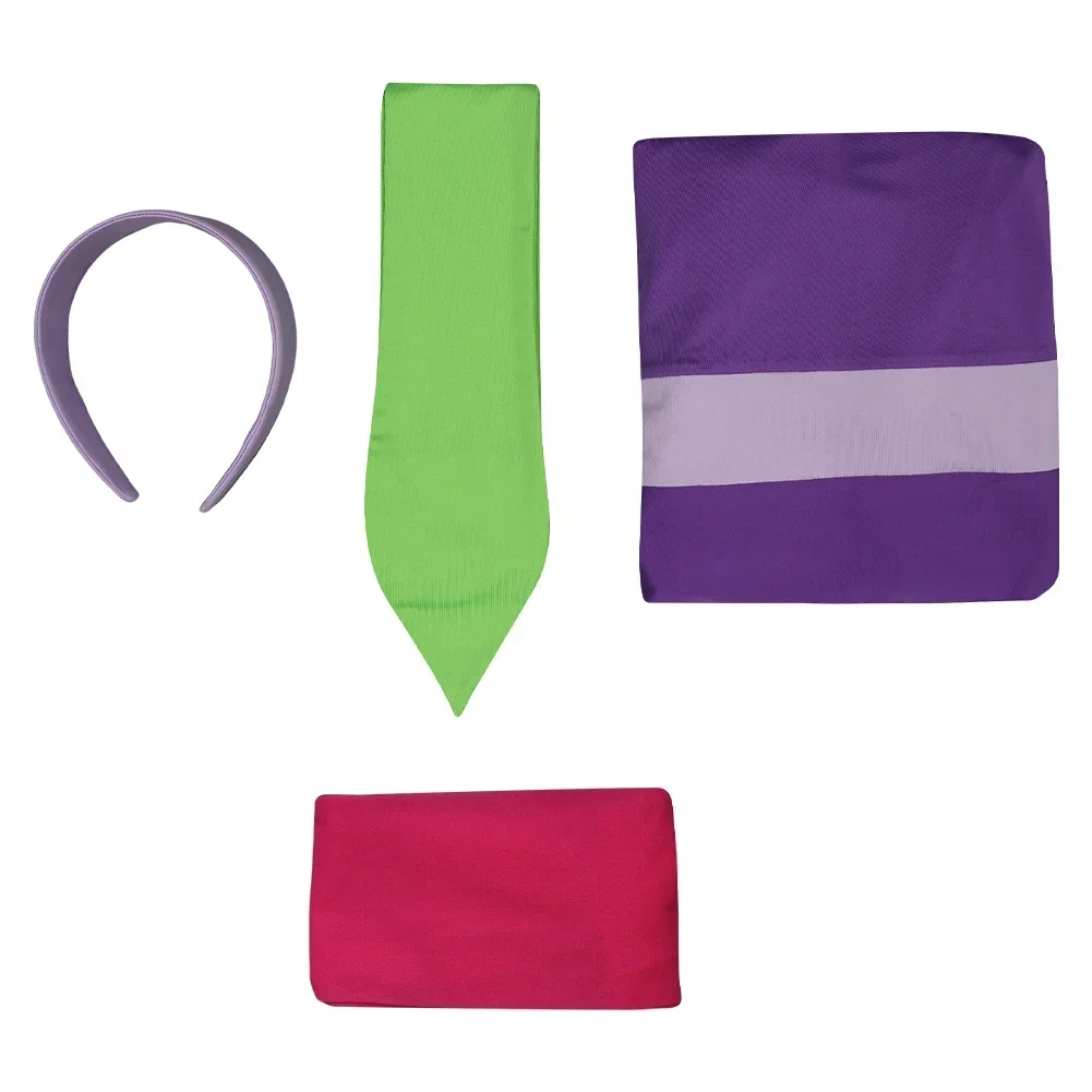 2025 أزياء الهالوين غروتاندل دافني بليك التأثيرية Rollenspel Tv Sicoob Jurk Hoofband Sokken Set Meisjes Rollenspel