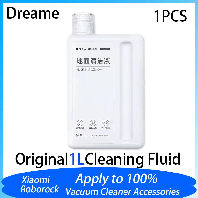 

Оригинальное чистящее решение Dreame 1 л для L10s Pro Ultra/30Pro Ultra/X30 Ultra/X40 Ultra, аксессуары для чистящей жидкости