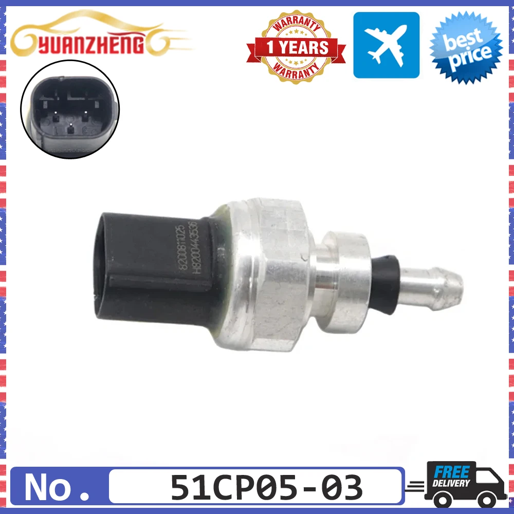 Sensore di pressione dell'aria di scarico con potenziamento del vuoto per auto 8201000764 Per Renault Dacia Opel Vauxhall Nissan NV400 1.5 1.6 2.0 DCI 51CP05-03