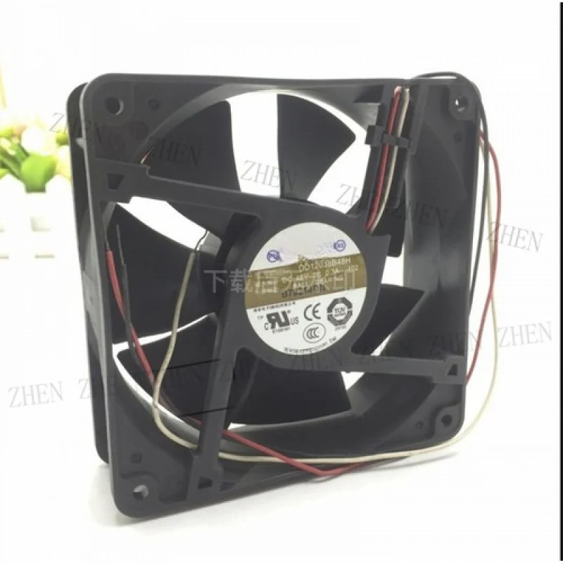 Y  1 Pc. New DD12038B48H-402 DC48V 0.30A 12038 12CM 3Pin Inverter Cooling Fan