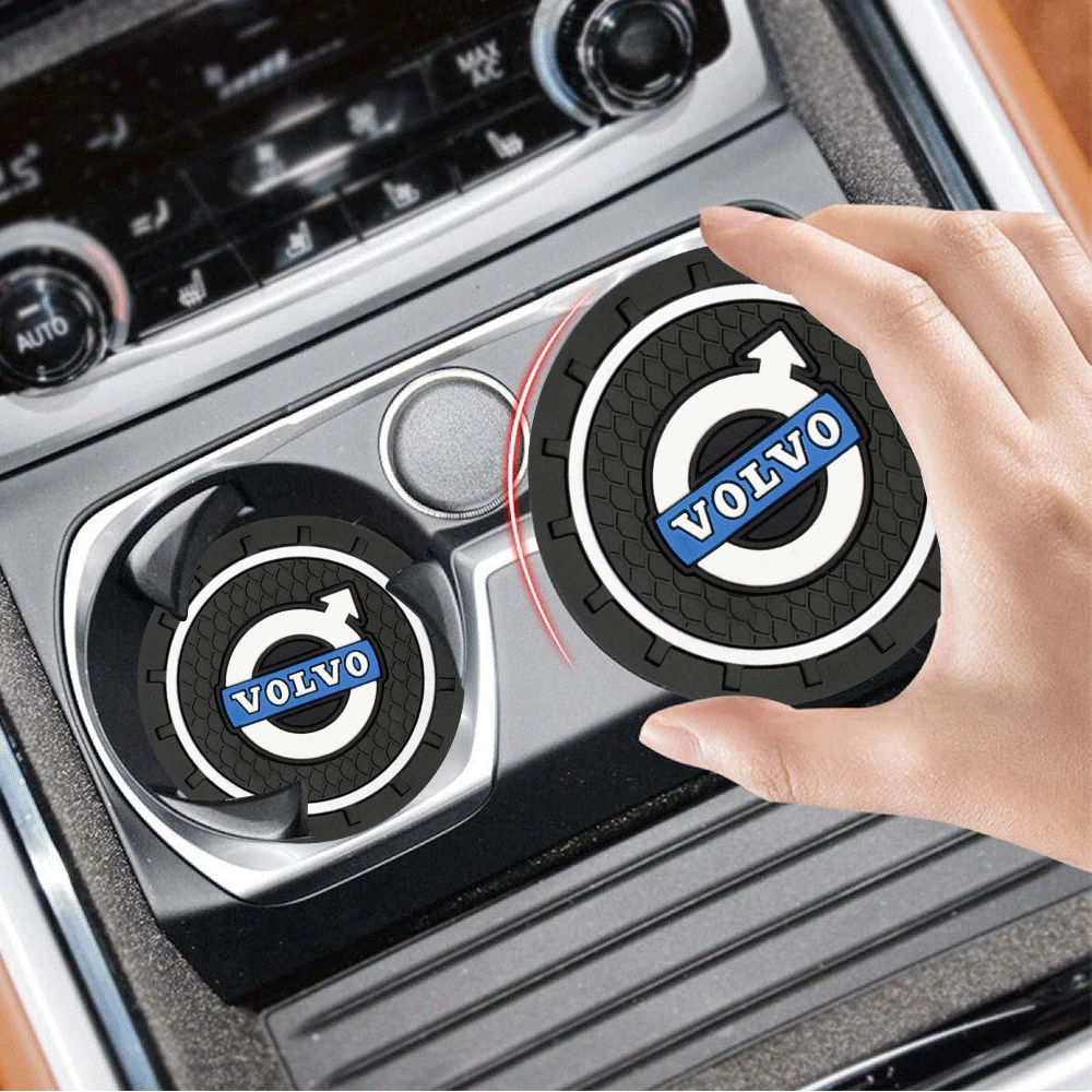 

1/2 шт. автомобильная подставка, нескользящий силиконовый коврик для салона, противоскользящая подставка для чашки для Volvo XC90 XC60 C30 T6 S60 C70 XC40 V40 XC70 V70 V60