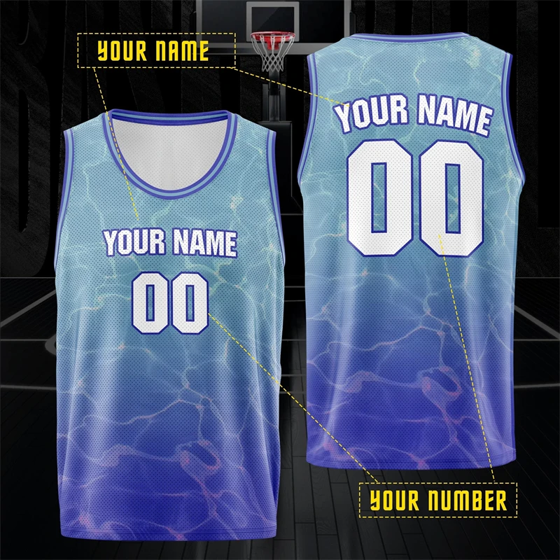 Personalized Name And Number 3D Printed Basketball Tank Tops Men's Customized Sleeveless Vest  Breathable Comfy Waistcoat Jersey