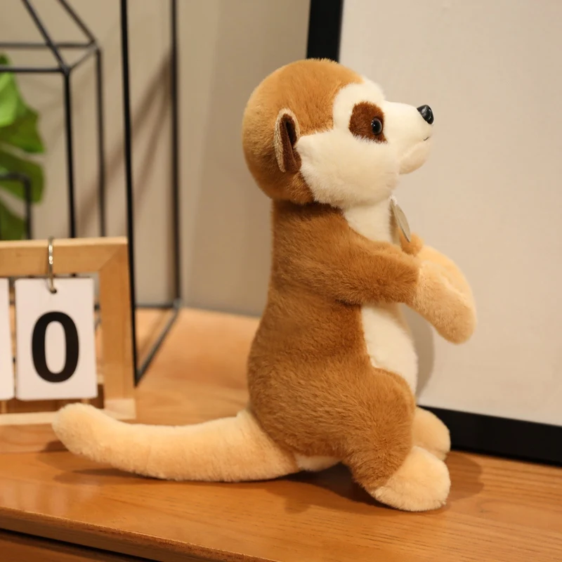 Simulação lemur animal de pelúcia macaco brinquedos realista kawaii boneca de pelúcia decoração do quarto travesseiro macio crianças meninos presentes aniversário