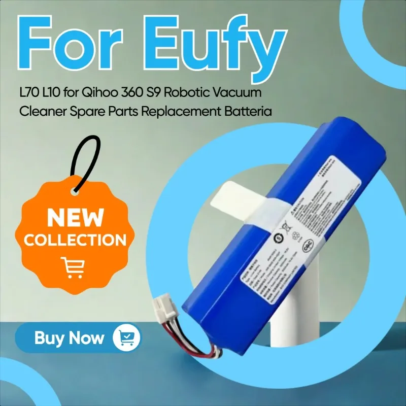 

New 14.8V 5600mAh Battery Pack for Eufy L70 L10 for Qihoo 360 S9 Robotic Vacuum Cleaner Spare Parts Replacement Batteria