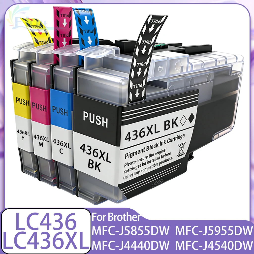 

LC436 LC436XL Ink Cartridge Compatible For Brother MFC-J4340DW MFC-J4440DW MFC-J4540DW MFC-J5855DW MFC-J5955DW MFC-J6555 Printer