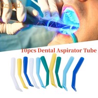 10Pcs Dental Aspirator Saliva Tube Autoclavable Surgical Strong Suction Tips Oral Care Tool