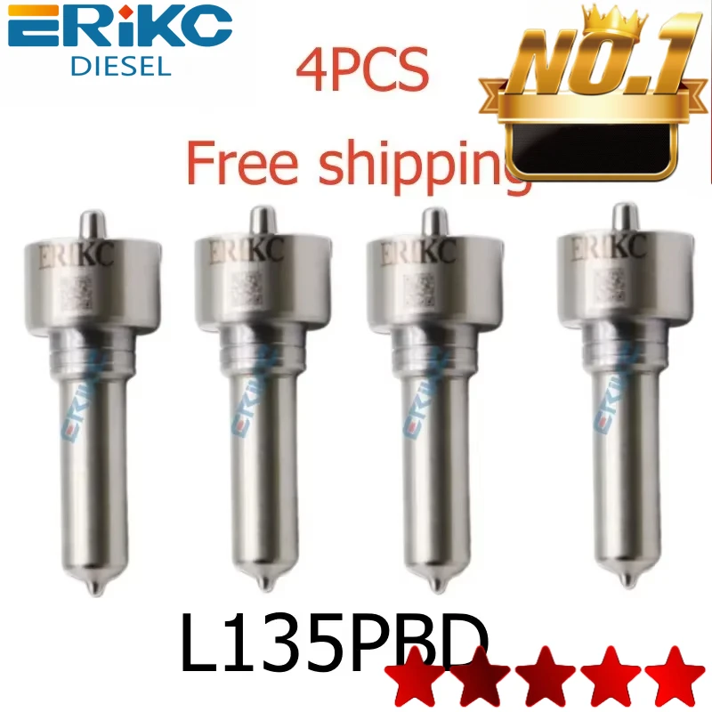 4PCS L135PRD Common Rail Injector Nozzle Tip L135PBD Spare Part Injector Nozzle L135 PBD for FORD JAGUAR Injector EJBR00504Z