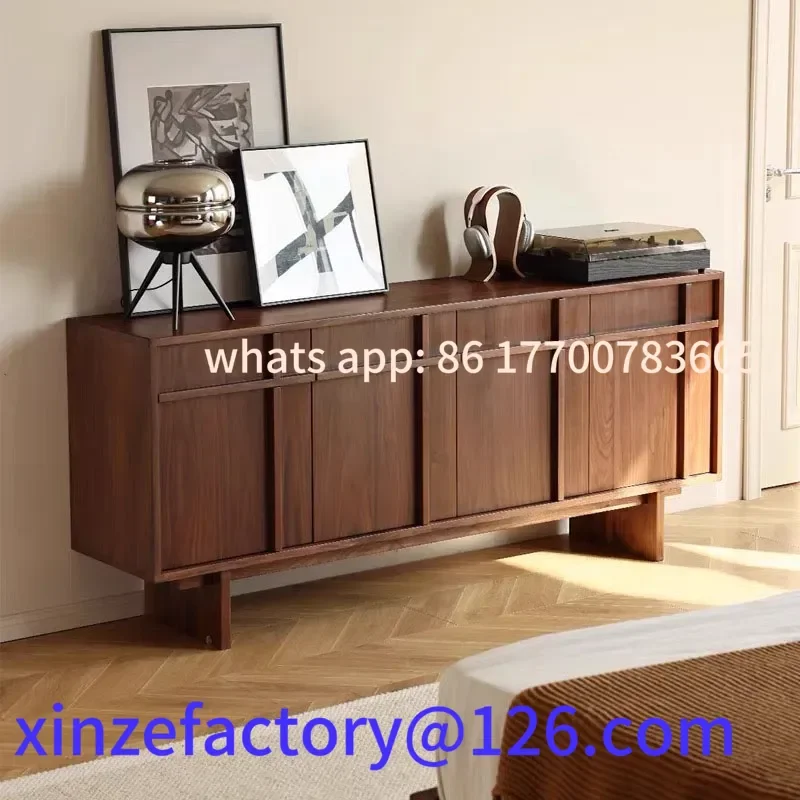 

North American Black Walnut Bone Line Side Cabinet