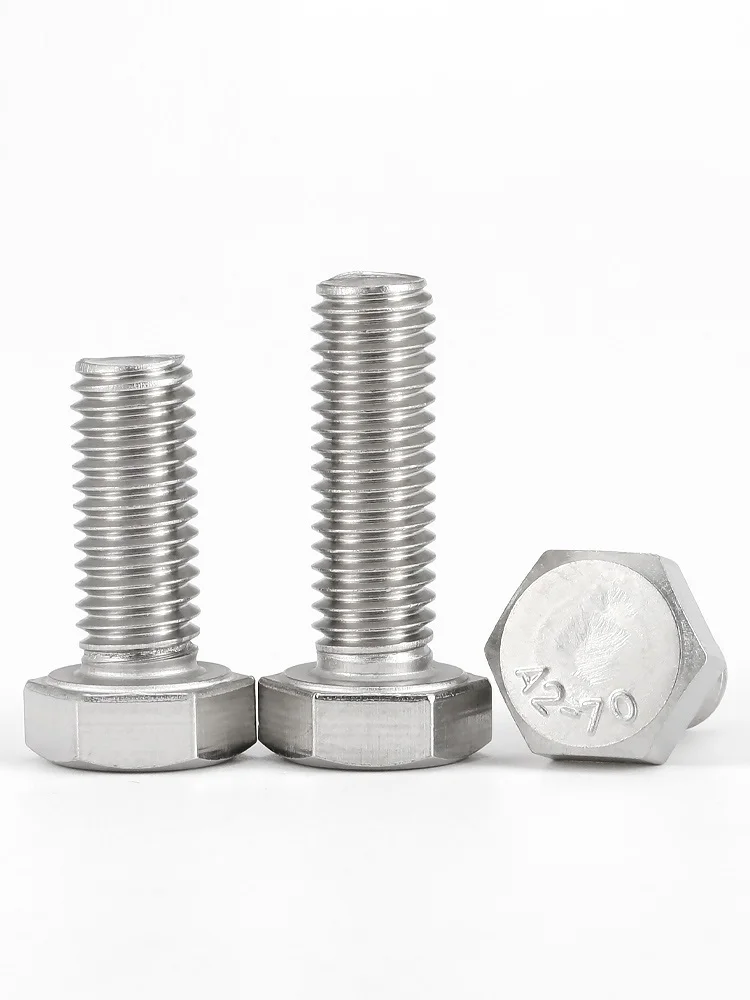 BSW 3/16-24 1/4-20 5/16-18 3/8-16 1/2-12 5/8-11 A2-70 304 Stainless Steel Outside Hex Head Bolt External Hexagon Head Screw