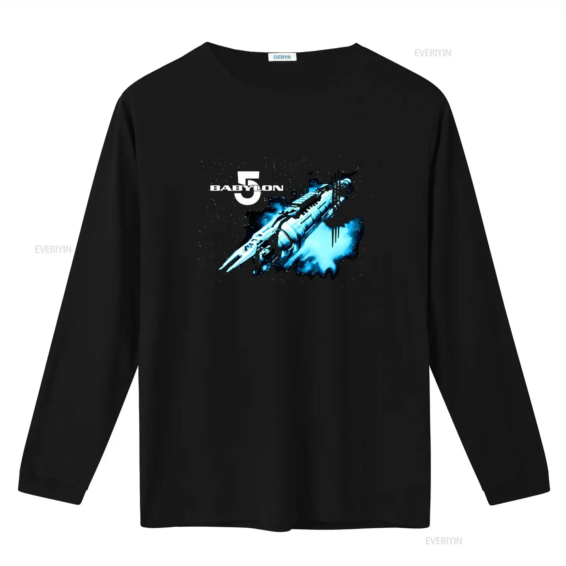 Babylon 5 Sci Fi Spaceship Design Mens T Shirt Available Sizes Sm To 3X vintage Washed Versatile fashion Comfortable homme