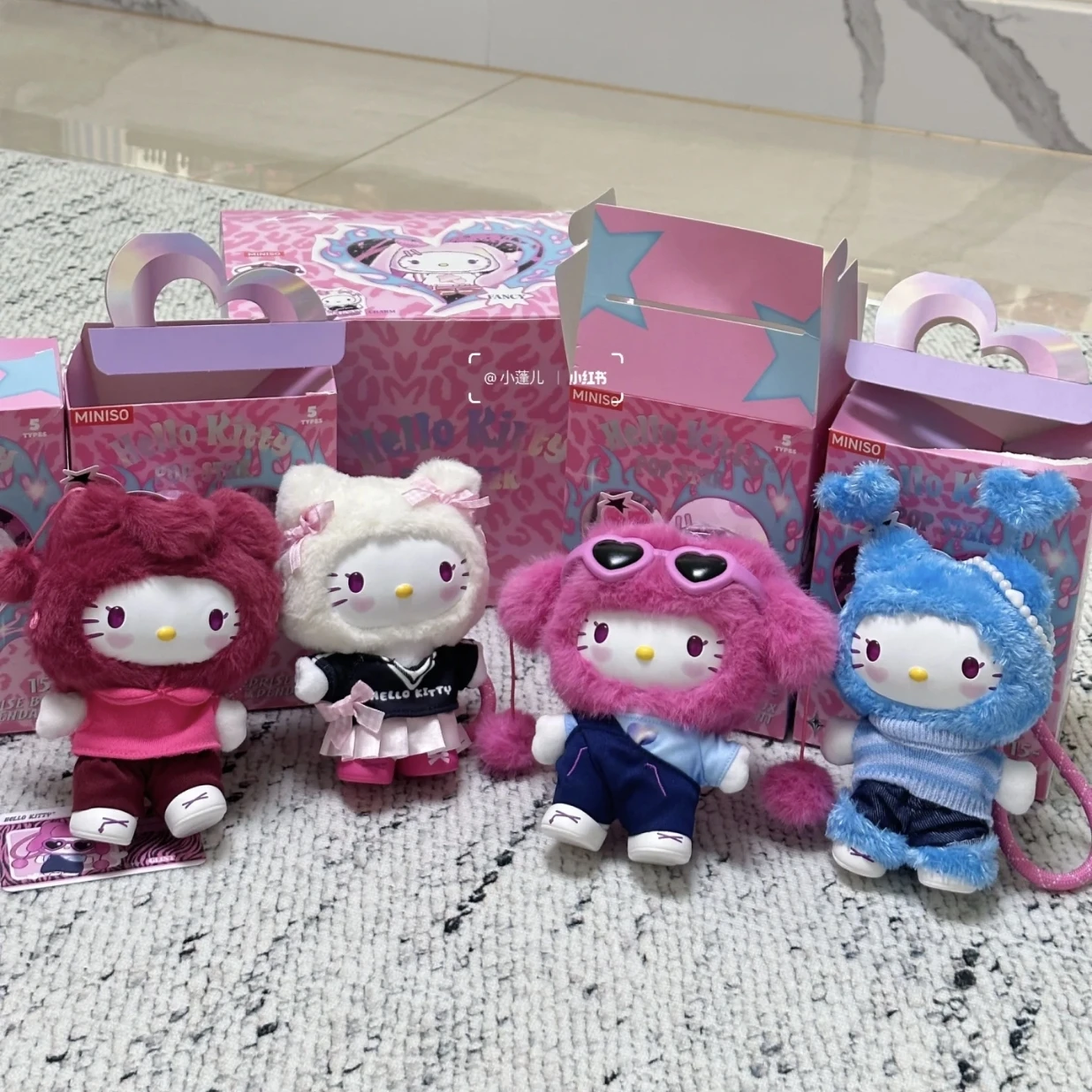 Oryginalny Hello Kitty Popstar Series Vinyl Kawai Blind Box Hellokitty Bag Pendant Mysterious Box Trendy Toy Official Gift