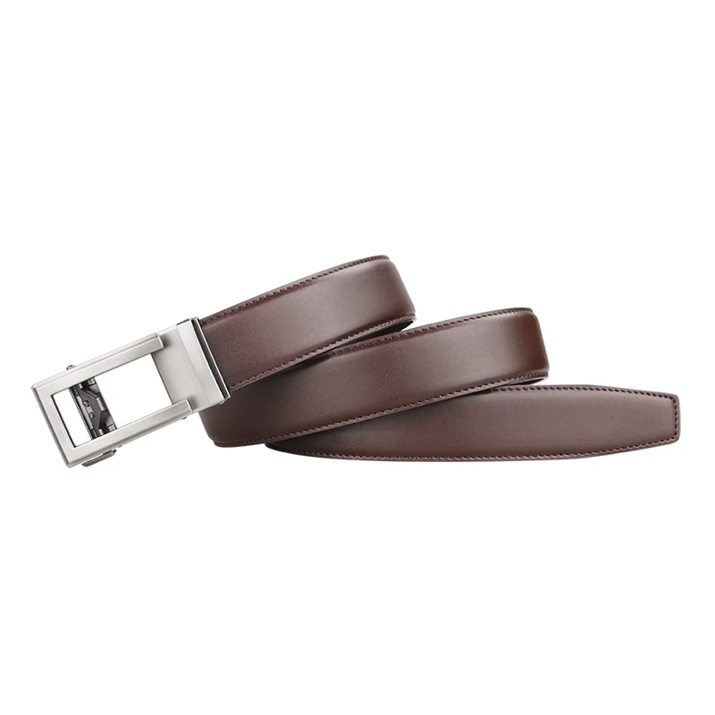 Luxury Designer Leather Man Belt Top Quality Ratchet Belt Strap Automatic Gray Black Mens Belts Cowhide Golf Belt 130cm Length