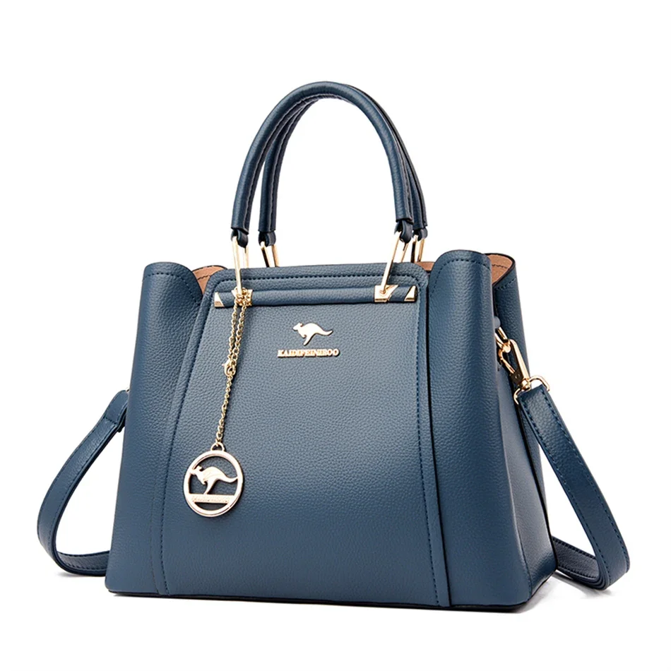 VANDERWAH 3-Layer Shoulder Bag Leather 3