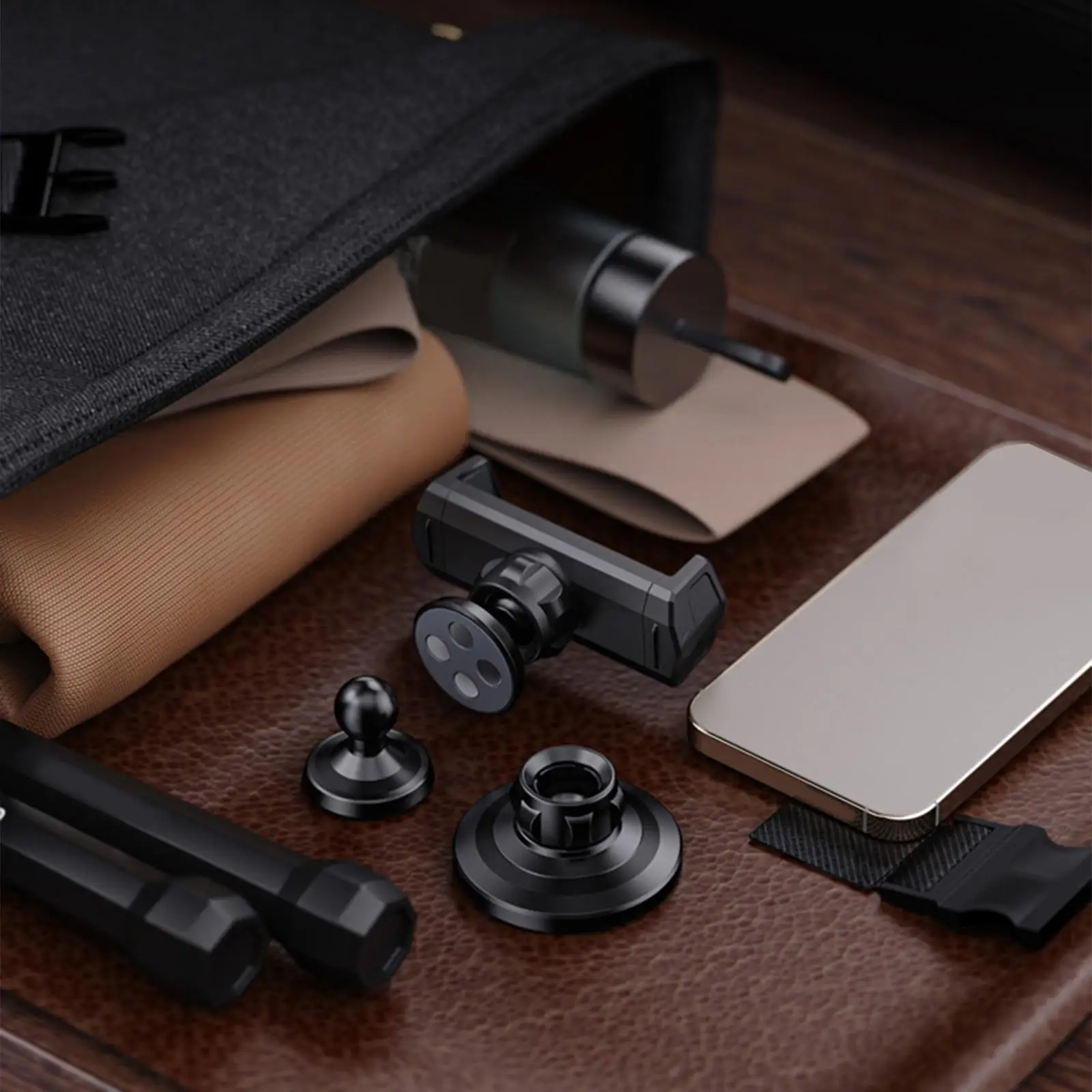 

Магнитный держатель для телефона, сверхмощный черный практичный зажим для фитнеса